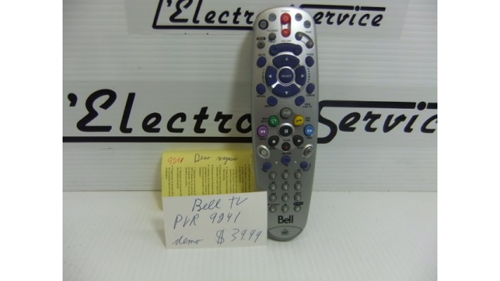 Bell TV IR/UHF PRO 6.3  remote control .